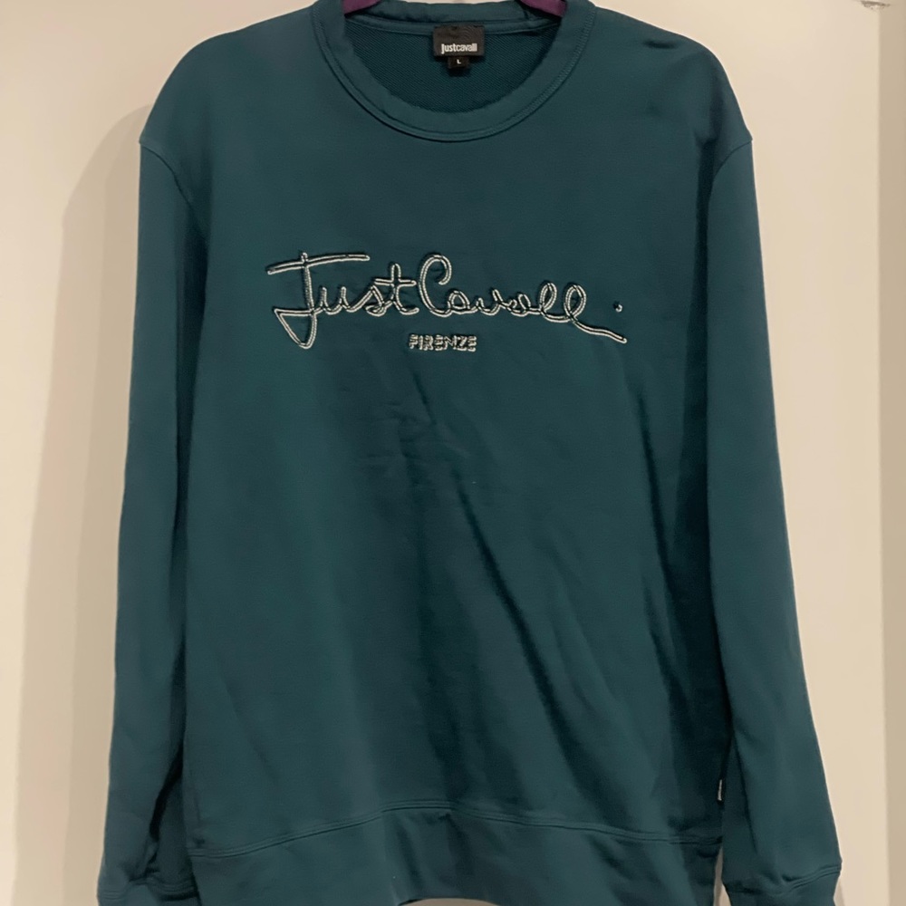 Just Cavalli Green Sweatshirt